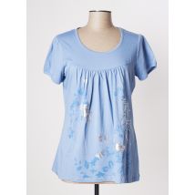 MULTIPLES - Top bleu en coton - Femme - Taille 38 - Modz