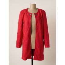 MULTIPLES - Veste casual rouge en polyester - Femme - Taille 38 - Modz