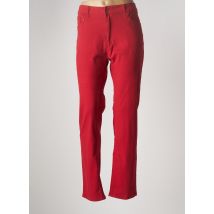 MULTIPLES - Pantalon slim rouge en coton - Femme - Taille 46 - Modz