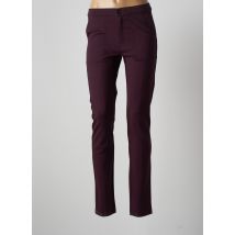 MULTIPLES - Pantalon slim violet en viscose - Femme - Taille 42 - Modz