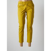 MUTIPLES - Pantalon 7/8 jaune en coton - Femme - Taille 38 - Modz
