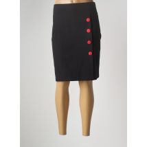 MULTIPLES - Jupe mi-longue noir en polyester - Femme - Taille 48 - Modz