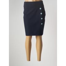 MULTIPLES - Jupe mi-longue bleu en polyester - Femme - Taille 50 - Modz
