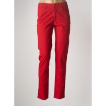 MULTIPLES - Pantalon slim rouge en coton pour femme - Taille 46 - Modz