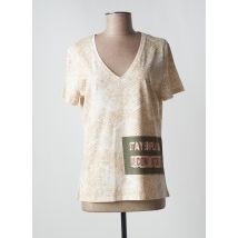 EVA KAYAN - T-shirt beige en coton - Femme - Taille 40 - Modz