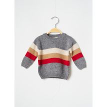 J.O MILANO - Pull gris en merinos pour garçon - Taille 6 M - Modz