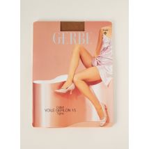 GERBE - Collants beige en polyamide - Femme - Taille 0 - Modz