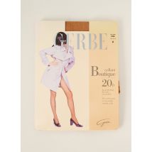 GERBE - Collants beige en polyamide - Femme - Taille 1 - Modz