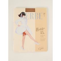 GERBE - Collants beige en polyamide pour femme - Taille 1 - Modz