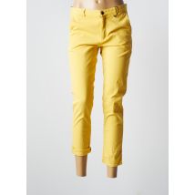 EMMA & ROCK - Pantalon chino jaune en coton pour femme - Taille 42 - Modz
