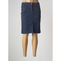 EMMA & ROCK - Jupe mi-longue bleu en coton - Femme - Taille 40 - Modz