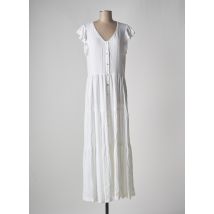 LA FABBRICA DEL LINO - Robe longue blanc en viscose - Femme - Taille 40 - Modz