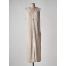 LOSAN - Gilet sans manche beige en acrylique - Femme - Taille 42 - Modz
