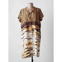ICONIQUE - Robe mi-longue marron en viscose - Femme - Taille 38 - Modz