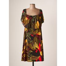 LOSAN - Robe mi-longue vert en polyester - Femme - Taille 42 - Modz