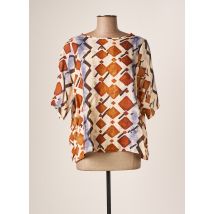 LA FABBRICA DEL LINO - Blouse beige en lin - Femme - Taille 36 - Modz