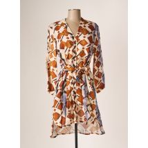 LA FABRICA DEL LINO - Robe courte marron en lin - Femme - Taille 38 - Modz