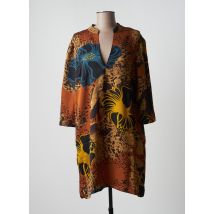 TRAFFIC PEOPLE - Robe courte marron en polyester - Femme - Taille 38 - Modz