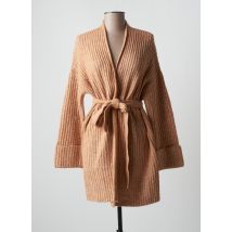 YEST - Gilet manches longues orange en acrylique - Femme - Taille 36 - Modz