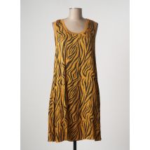 PAKO LITTO - Robe mi-longue marron en viscose - Femme - Taille 38 - Modz