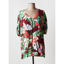 KYRA - Tunique manches courtes rouge en viscose - Femme - Taille 40 - Modz