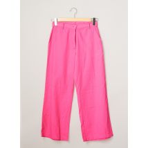 COMPAÑIA FANTASTICA - Pantalon 7/8 rose en coton - Femme - Taille 36 - Modz