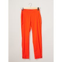 VILAGALLO - Pantalon 7/8 orange en coton - Femme - Taille 38 - Modz