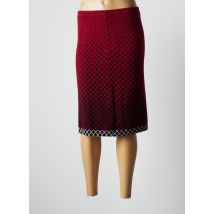 JEI'S BY LETIZIA DENARO - Jupe mi-longue rouge en merinos - Femme - Taille 38 - Modz