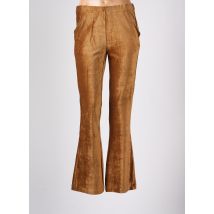 SPARKZ - Pantalon flare marron en polyester - Femme - Taille 38 - Modz