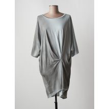 LIV BERGEN - Robe mi-longue gris en coton - Femme - Taille 36 - Modz