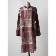 MOIS MONT - Robe mi-longue violet en coton - Femme - Taille 38 - Modz