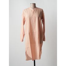 MOIS MONT - Robe mi-longue rose en coton - Femme - Taille 36 - Modz