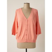 SUMMUM - Gilet manches longues rose en viscose - Femme - Taille 40 - Modz