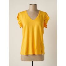 BEAUMONT - T-shirt orange en lyocell - Femme - Taille 38 - Modz