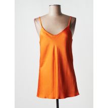 LAUREN VIDAL - Top orange en viscose - Femme - Taille 36 - Modz