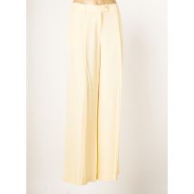 SUMMUM - Pantalon large jaune en viscose - Femme - Taille 38 - Modz