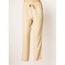 HAPPY - Pantalon slim beige en lyocell - Femme - Taille 36 - Modz