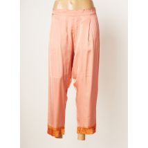 RABENS SALONER - Pantalon 7/8 rose en viscose - Femme - Taille 36 - Modz