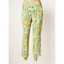 TOUPY - Pantalon 7/8 jaune en viscose - Femme - Taille 36 - Modz