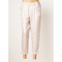 RABENS SALONER - Pantalon 7/8 rose en polyester - Femme - Taille 32 - Modz