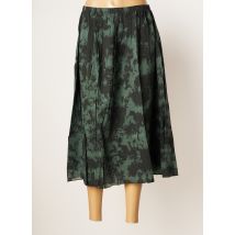 DROLATIC - Jupe mi-longue vert en coton - Femme - Taille 38 - Modz
