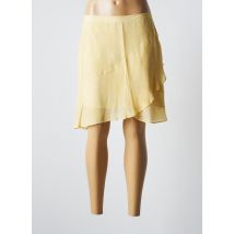LAUREN VIDAL - Jupe courte jaune en viscose - Femme - Taille 38 - Modz