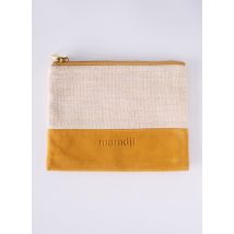 MARADJI - Pochette jaune en coton pour femme - Taille TU - Modz