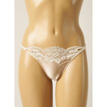 MILLESIA - Tanga beige en polyamide - Femme - Taille 38 - Modz