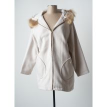 FRED SABATIER - Manteau court beige en polyester pour femme - Taille 44 - Modz