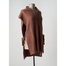 CREAM - Pull tunique marron en acrylique - Femme - Taille TU - Modz