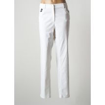 ZERRES - Pantalon slim blanc en coton - Femme - Taille 48 - Modz