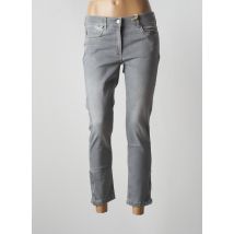 ZERRES - Jeans coupe slim gris en coton pour femme - Taille 44 - Modz