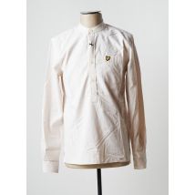 LYLE & SCOTT - Chemise manches longues beige en coton - Homme - Taille XS - Modz