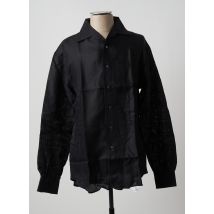 PETER & SONS - Chemise manches longues noir en lin - Homme - Taille S - Modz